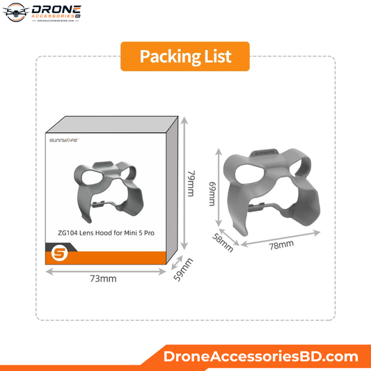 DJI Mini 5 Pro Sunnylife Camera Lens Sun Shade