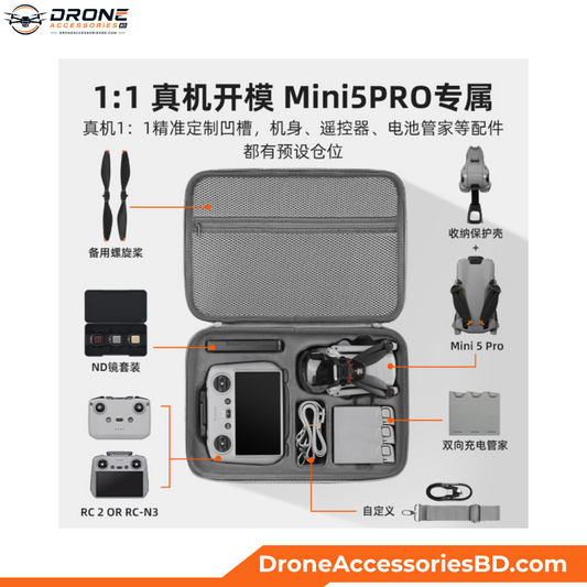 BRDRC All-in-One Storage Bag for Mini 5 Pro